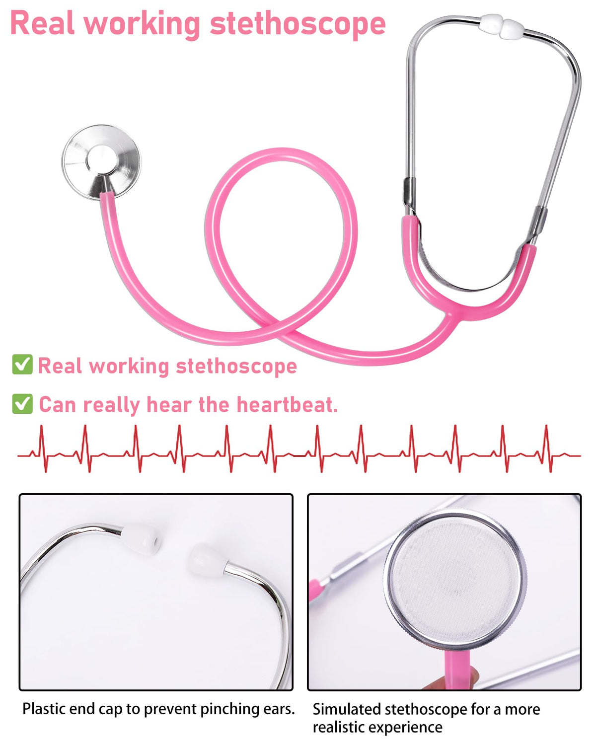 ICECUTE Doctor Scrubs for Kids,7 Pcs Scrubs Costume with Accessories 3-11Y