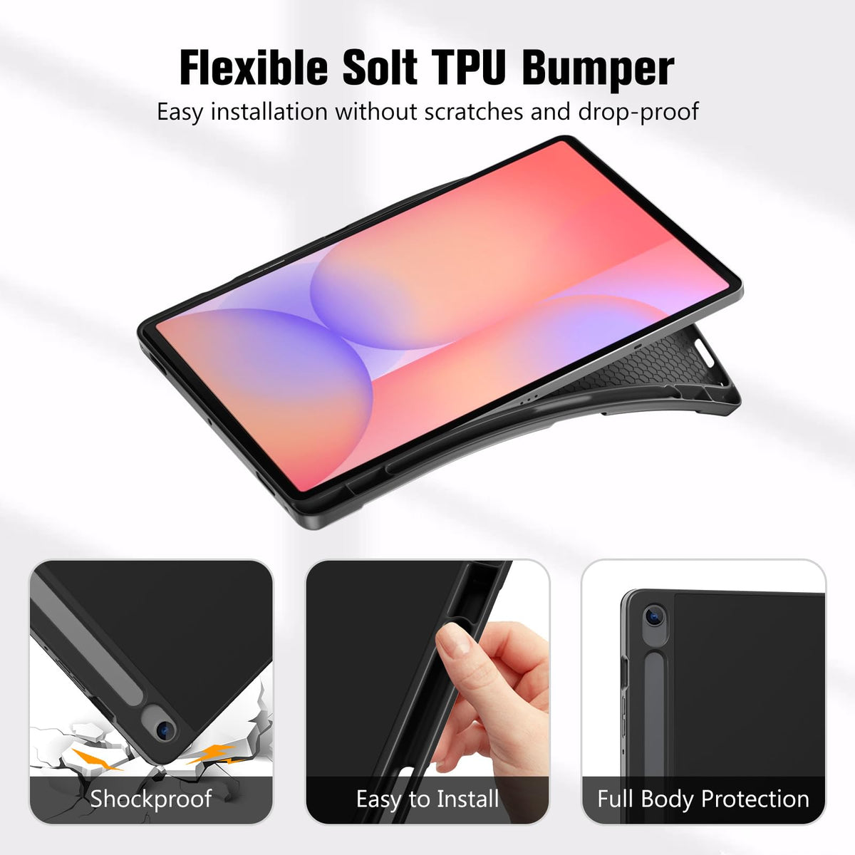 ProCase for Galaxy Tab S10 Lite/S10 FE/S9 FE 10.9" with S Pen Holder -Green