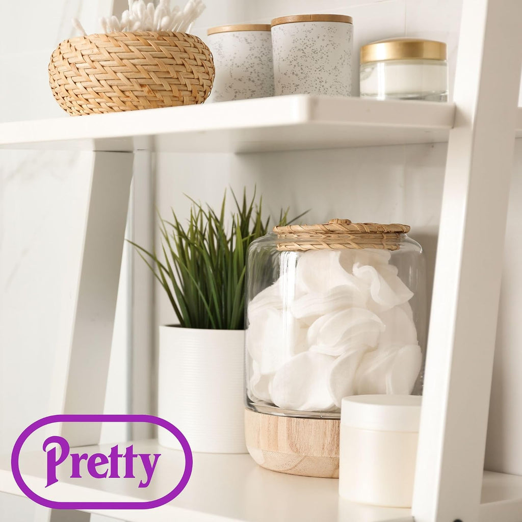 Pretty Cotton | Cotton Wool Cosmetic Pads | Round | 80 Pack