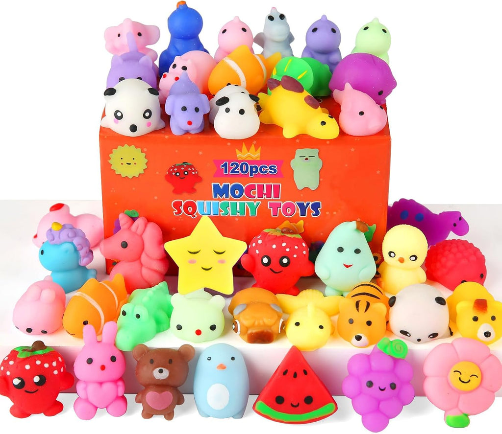 30 Pack Squishy Toys, Kawaii Squishies Party Favors for Kids 4-8 8-12 Treasure Box Toys for Classroom Birthday Xmas Gifts Goodie Bag Mini Animals Mochi Squishy Stress Relief Sensory Toys Random