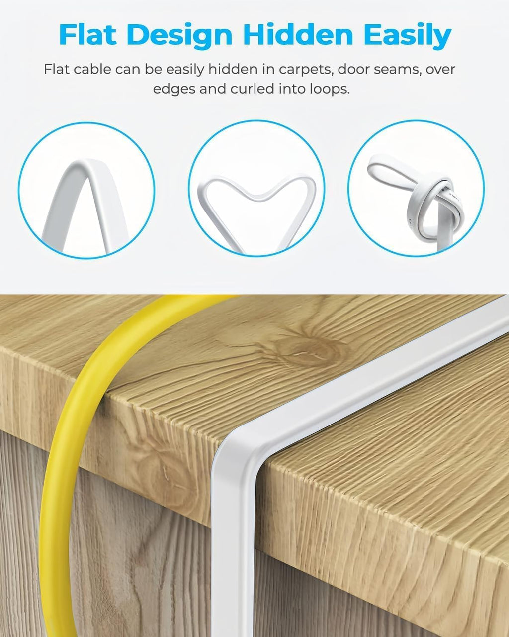 DDMALL Ethernet Cable 0.5m 1m 2m 3m 5m 10m 15m 20m Cat 8 Internet Cable