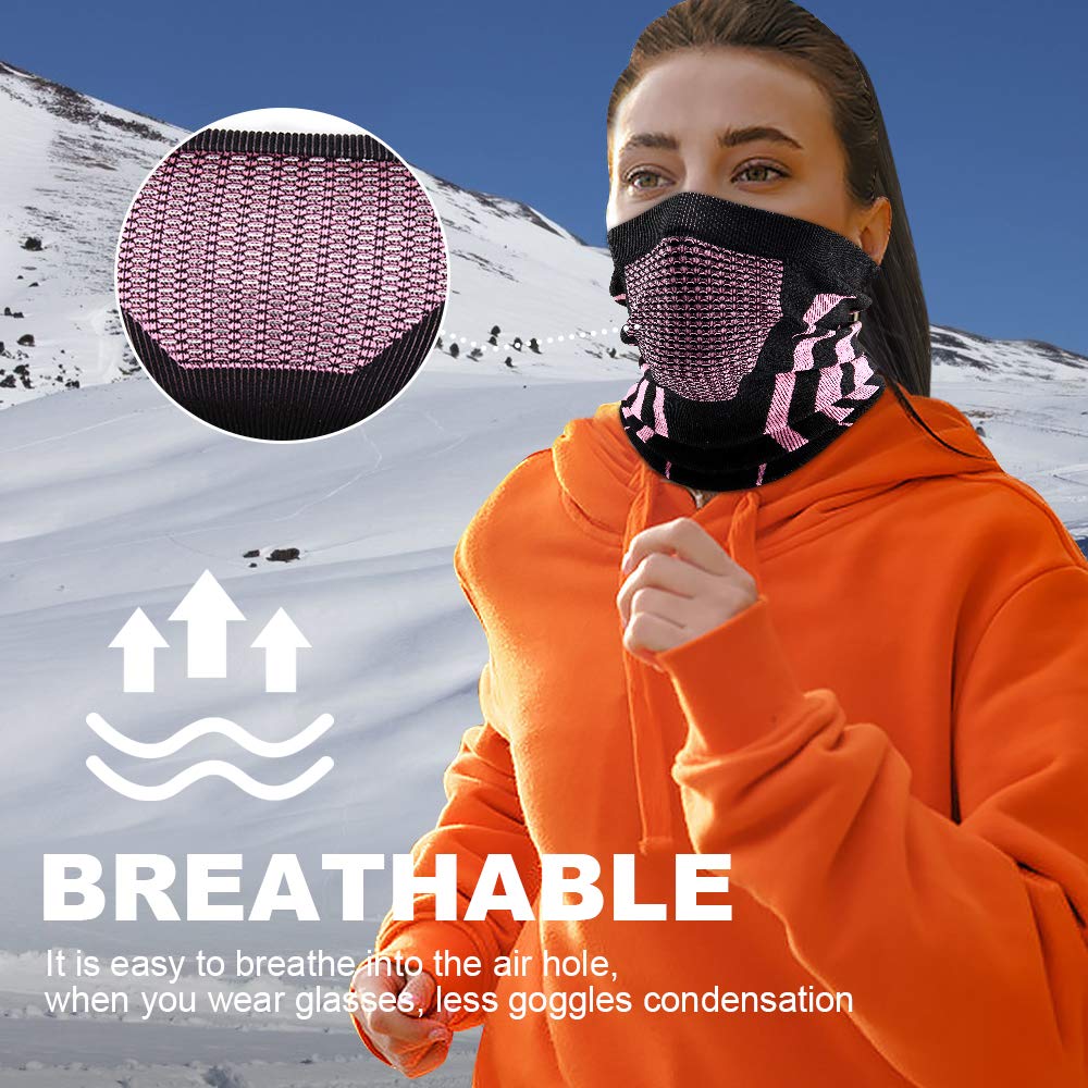 WTACTFUL Winter Neck Warmer Gaiter Windproof Face Mask Balaclava Bandana for Ski Snowboard