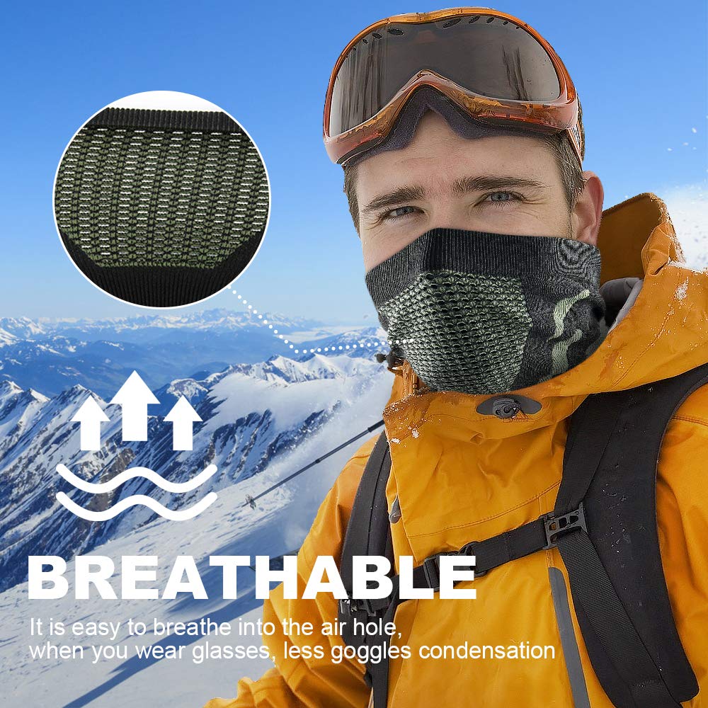 WTACTFUL Winter Neck Warmer Gaiter Windproof Face Mask Balaclava Bandana for Ski Snowboard