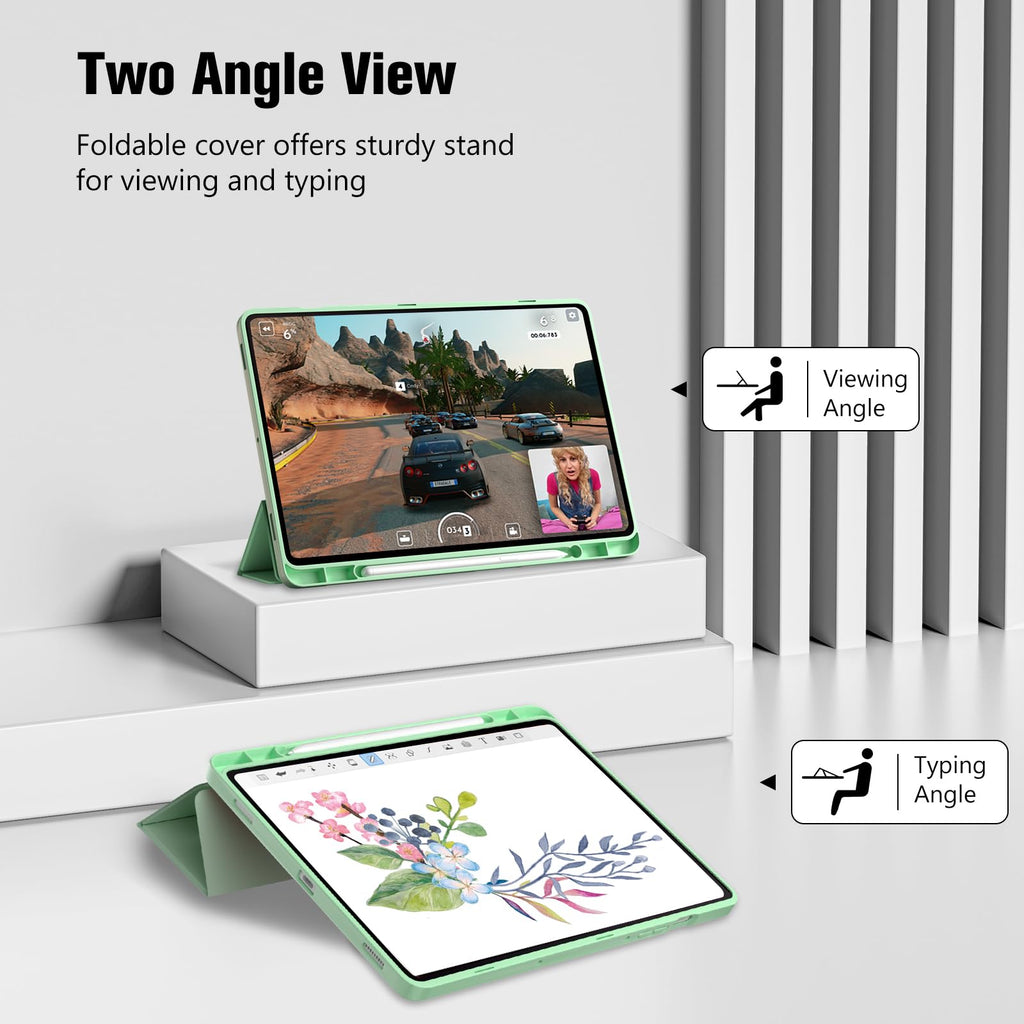 ProCase for Galaxy Tab S10 Lite/S10 FE/S9 FE 10.9" with S Pen Holder -Green