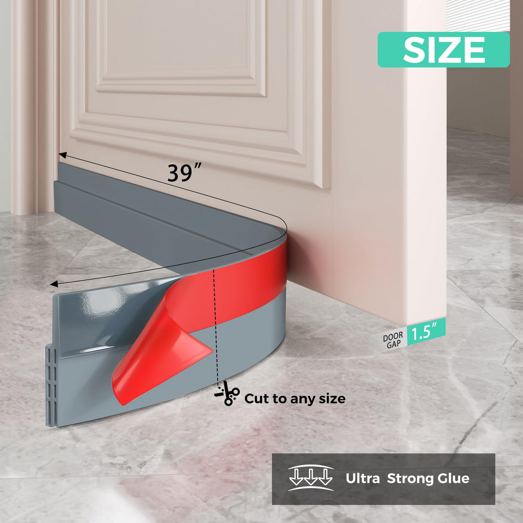 Hojoy Draft Excluder for Doors, Self Adhesive Door Draft Excluder 2 Pack