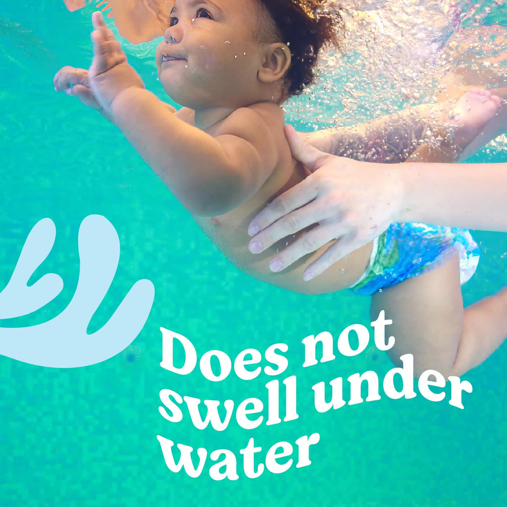 Huggies Little Swimmers, Swim Nappies - Size 3-4, 36 Baby Swim Pants - Leak Guards and Stretchy Waistband Protect Without Swelling - Tear Sides for Easy Removal