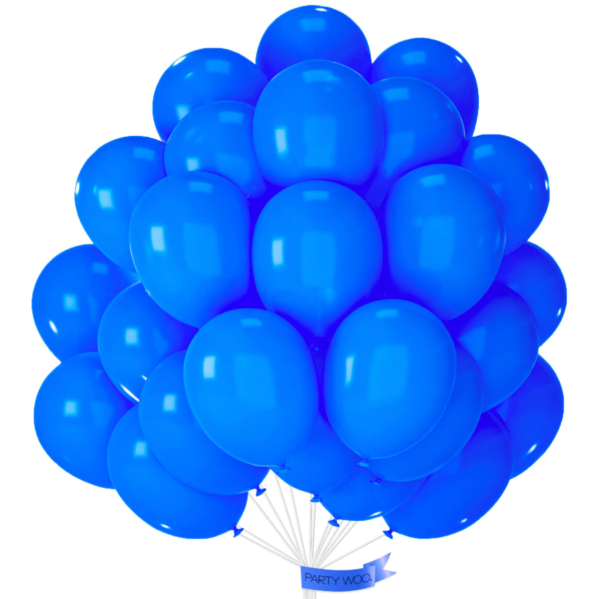 PartyWoo Light Blue Balloons 101pcs Baby Pastel Sky Aqua Blue Color 12 Inch