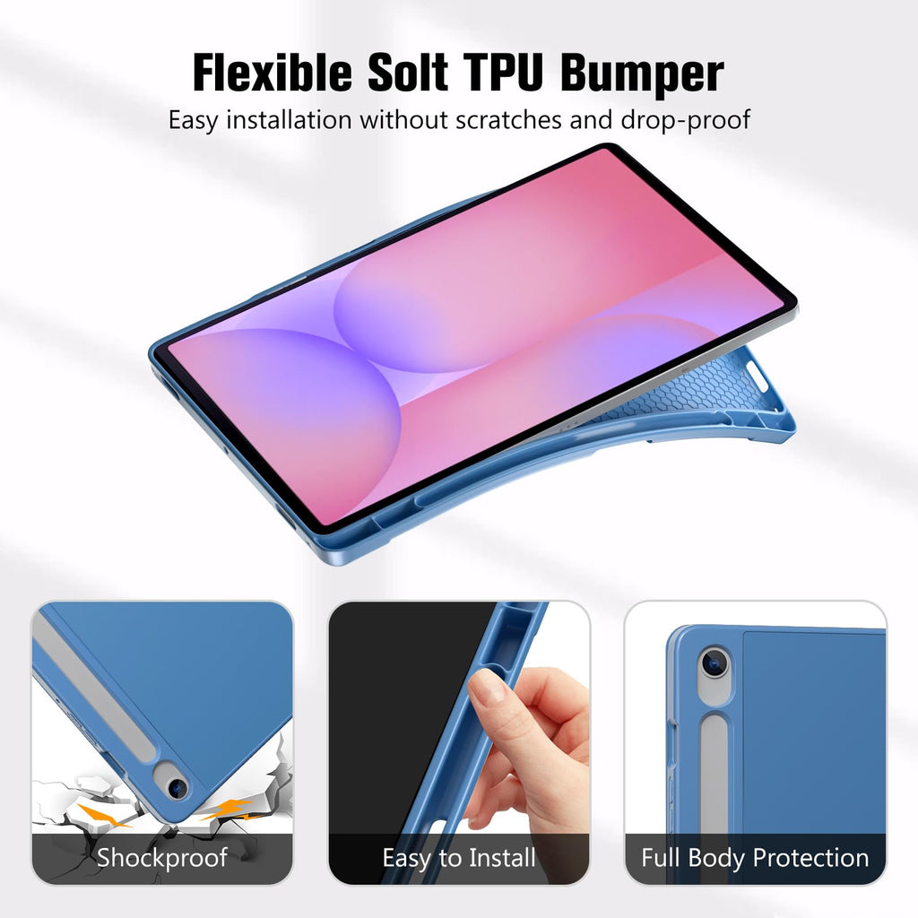 ProCase for Galaxy Tab S10 Lite/S10 FE/S9 FE 10.9" with S Pen Holder -Green