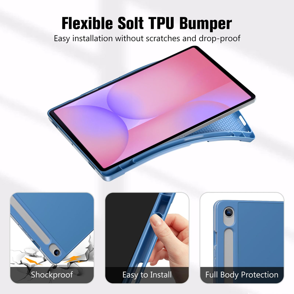 ProCase for Galaxy Tab S10 Lite/S10 FE/S9 FE 10.9" with S Pen Holder -Green