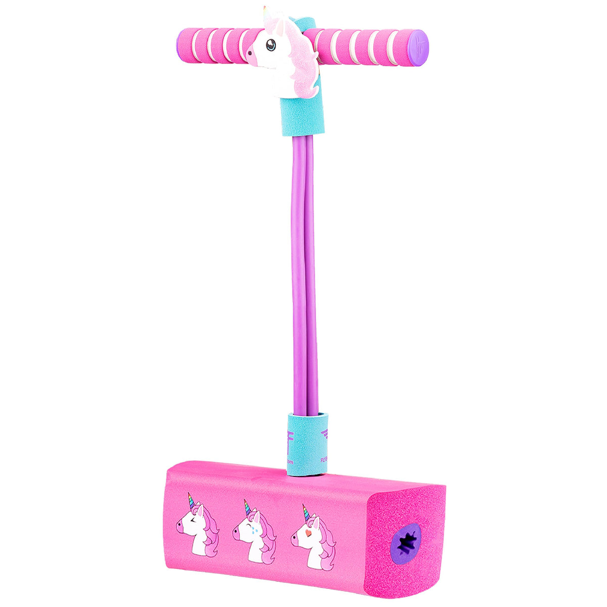 Flybar My First Foam Pogo Jumper for Kids Fun and Safe Pogo Stick, Durable Foam and Bungee Jumper for Ages 3 and up Toddler Toys, Supports up to 250lbs (Blue)