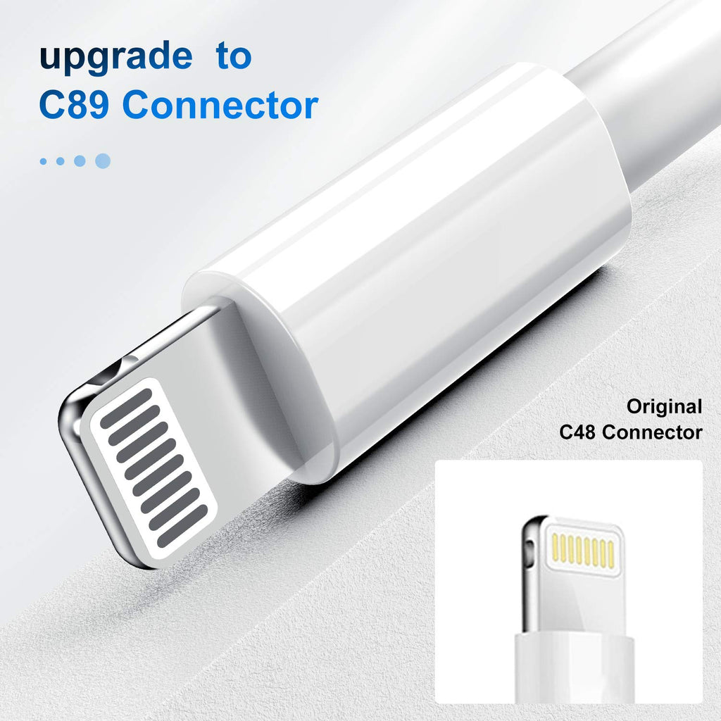 2 Pack Apple MFi Certified iPhone Charger Cable 2m, Apple Lightning to USB Cable Cord 2 metres Fast Charging A pple Phone Long Cable for iPhone13/12/12 mini/ 11/11Pro/Max/X/XS/XR/XS Max/8/7/6/iPad