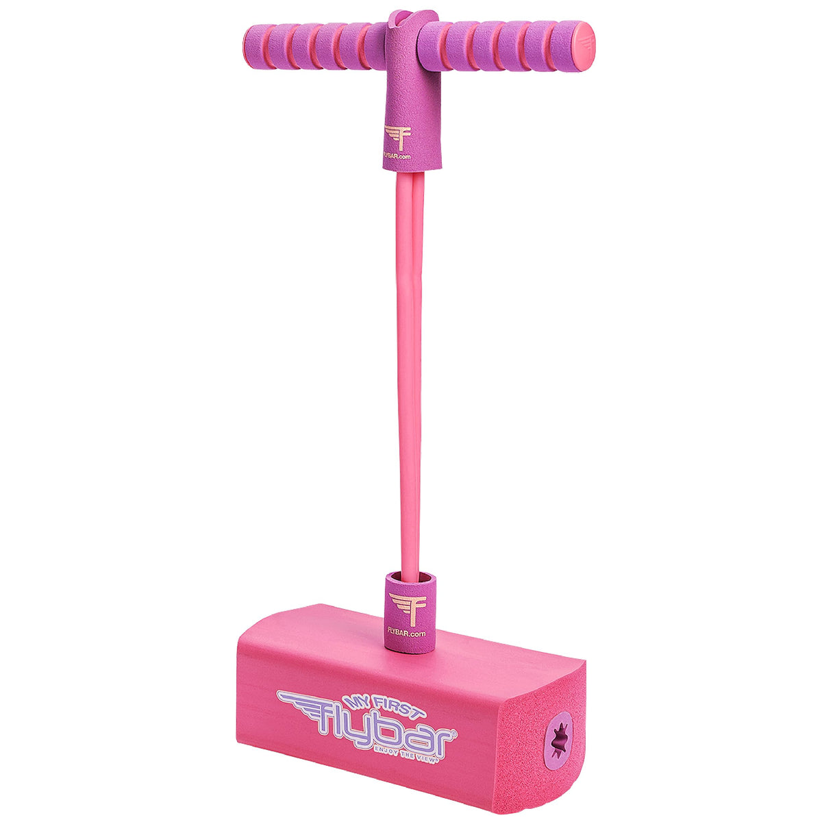 Flybar My First Foam Pogo Jumper for Kids Fun and Safe Pogo Stick, Durable Foam and Bungee Jumper for Ages 3 and up Toddler Toys, Supports up to 250lbs (Blue)