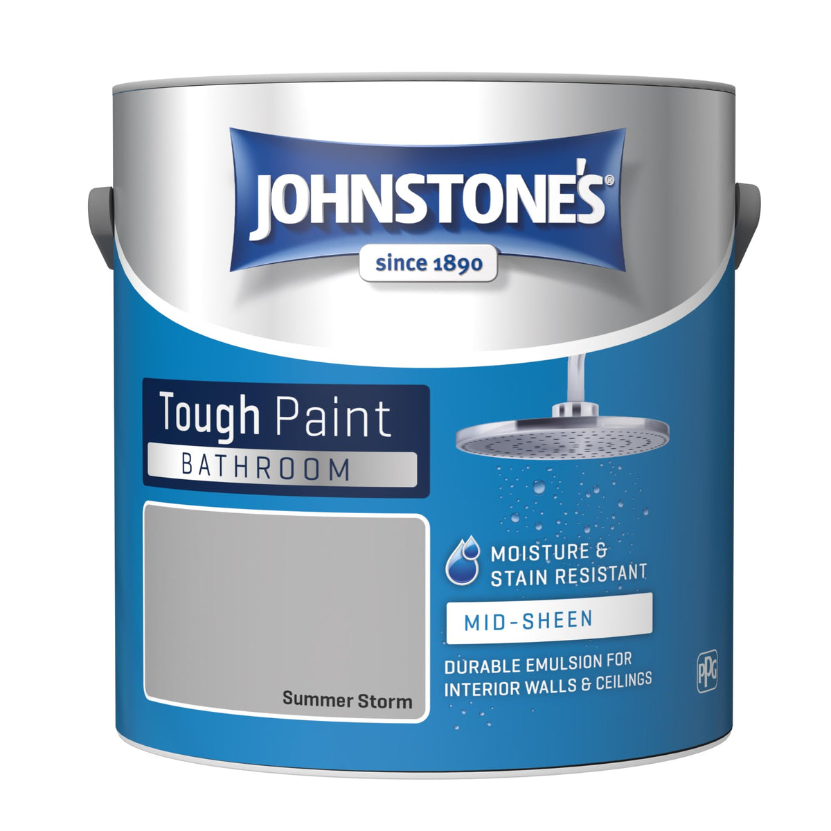 Johnstone's - Bathroom Wall & Ceiling Paint - Pure Brilliant White - 2.5L