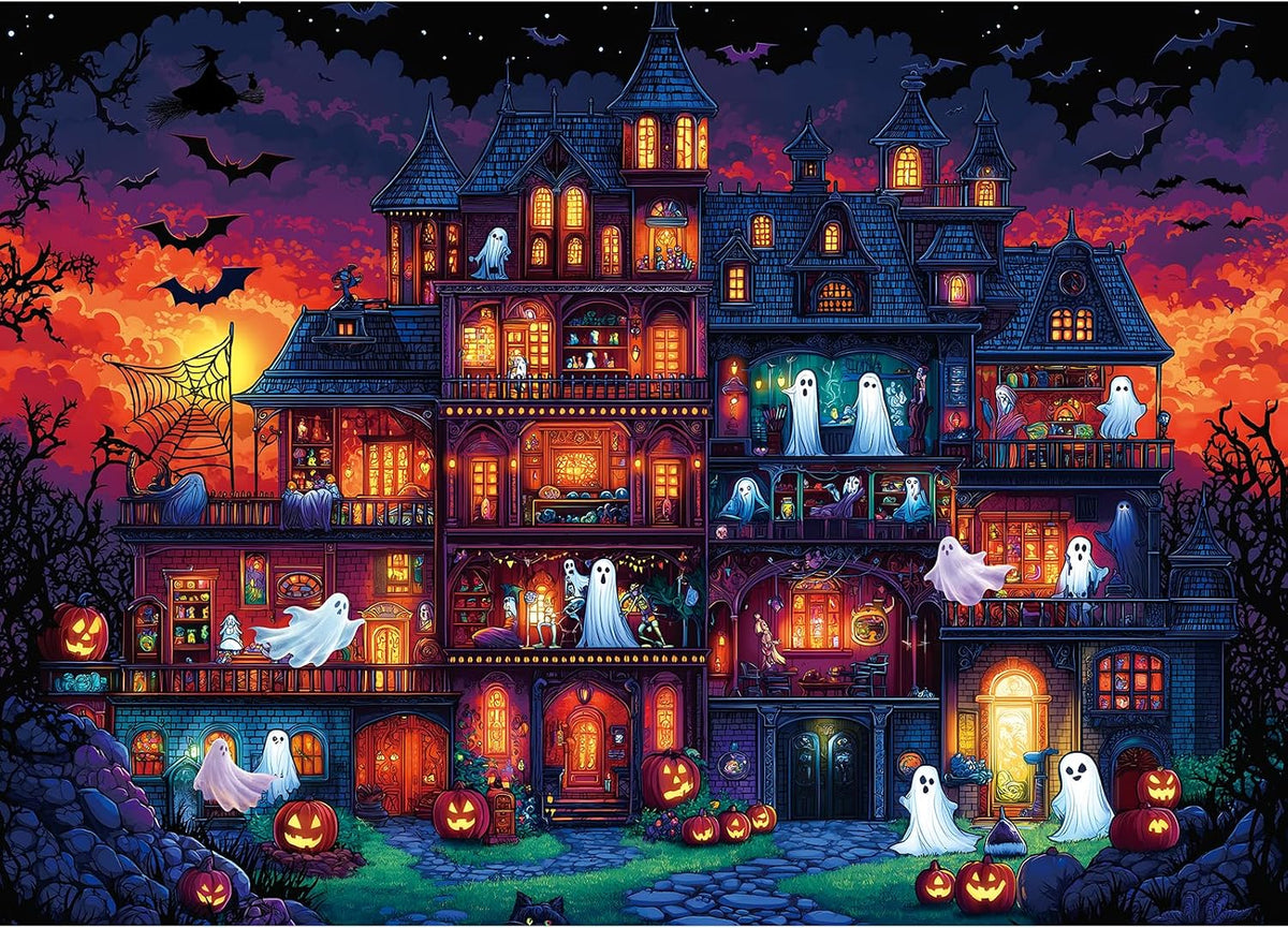 Blueforest Halloween Haunted Mansion Puzzles for Adults 1000 Pieces
