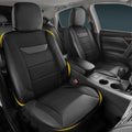 kingphenix 2 Pack Front Leather Car Seat Covers with Memory Foam