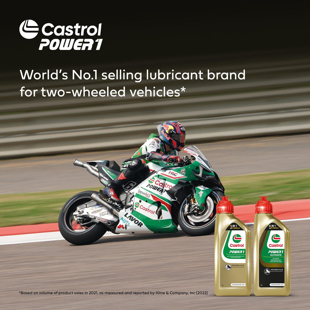 Castrol POWER1 4T 10W-40 Motorcycle Oil, 4L