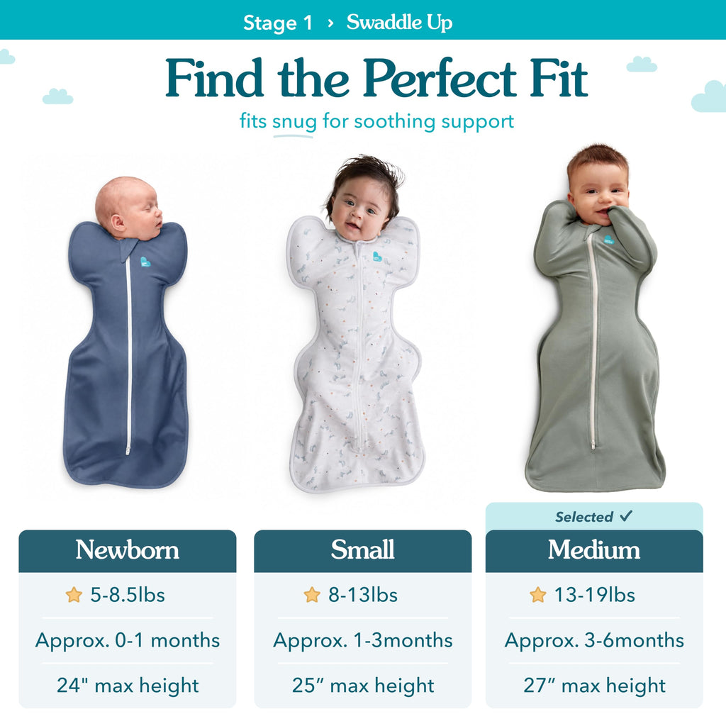 Love To Dream Swaddle Up, S 3.5-6kg, White Dreamer, 2.5 Tog