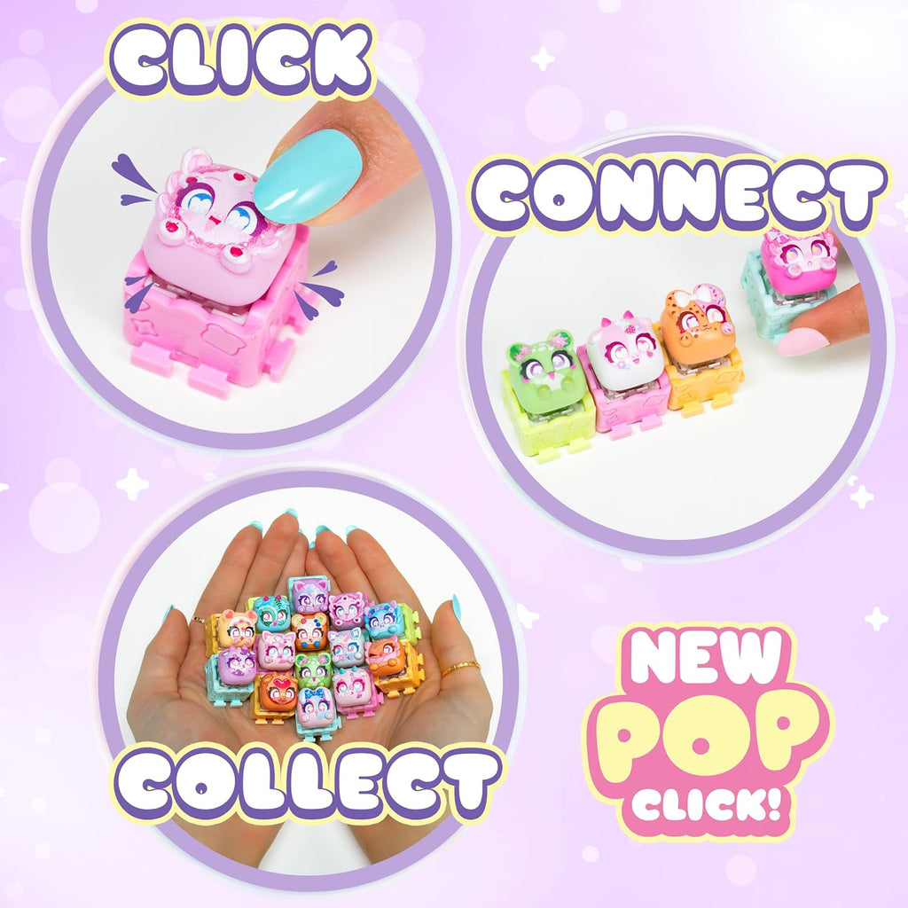 Clickeez Series 3 12-Pack | 12 Collectible Character Keyboard Keys Click and Clack | Create 2 Keychains | Ages 6+