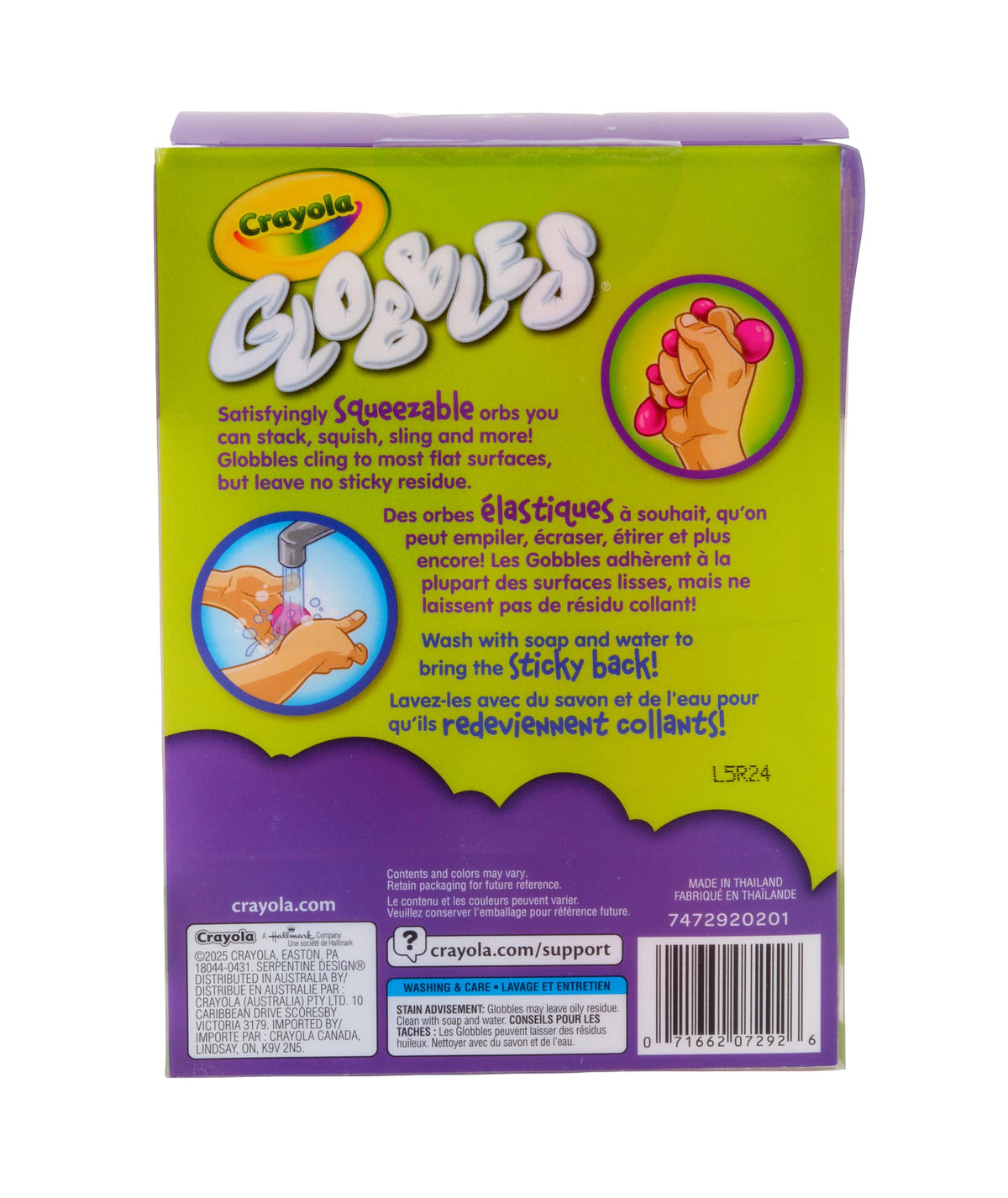 Crayola Globbles Fidget Toy, 6ct, Sticky Stress Ball, Kid Stocking Stuffers