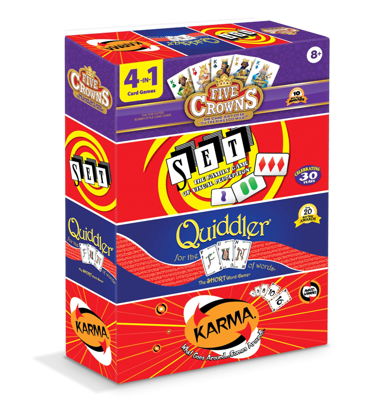 Five Crowns Rummy Style Card Game for Kids and Adults, Family Game Night
