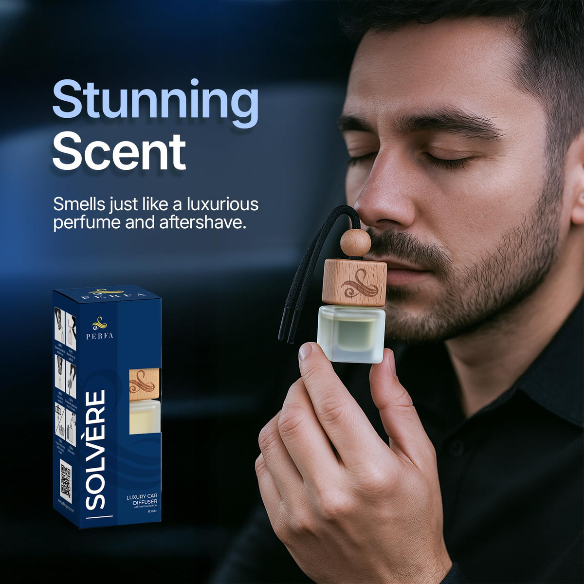 Car Air Freshener for Men - Suvage Inspired Perfume Diffuser Home by Perfa