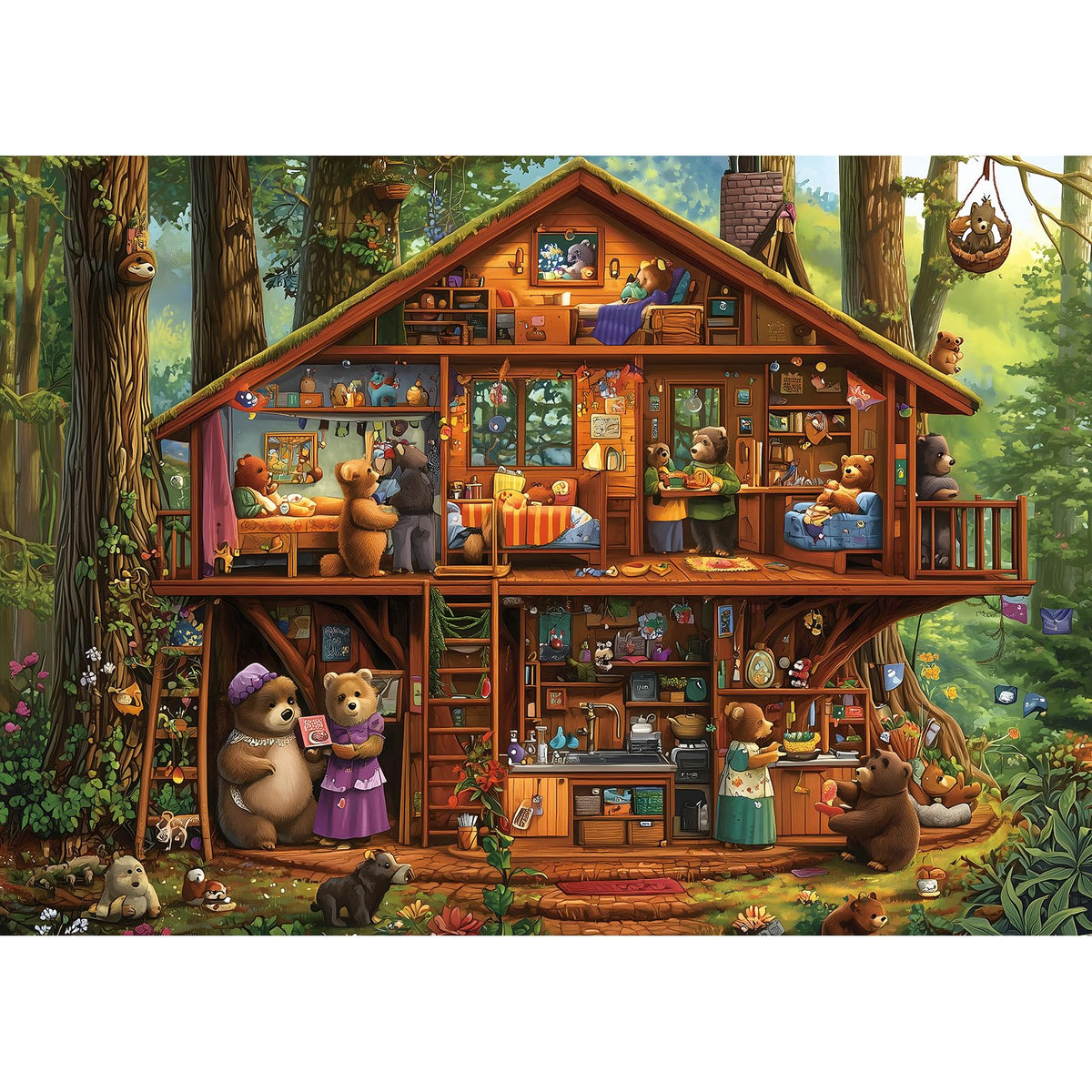 Blueforest Halloween Haunted Mansion Puzzles for Adults 1000 Pieces