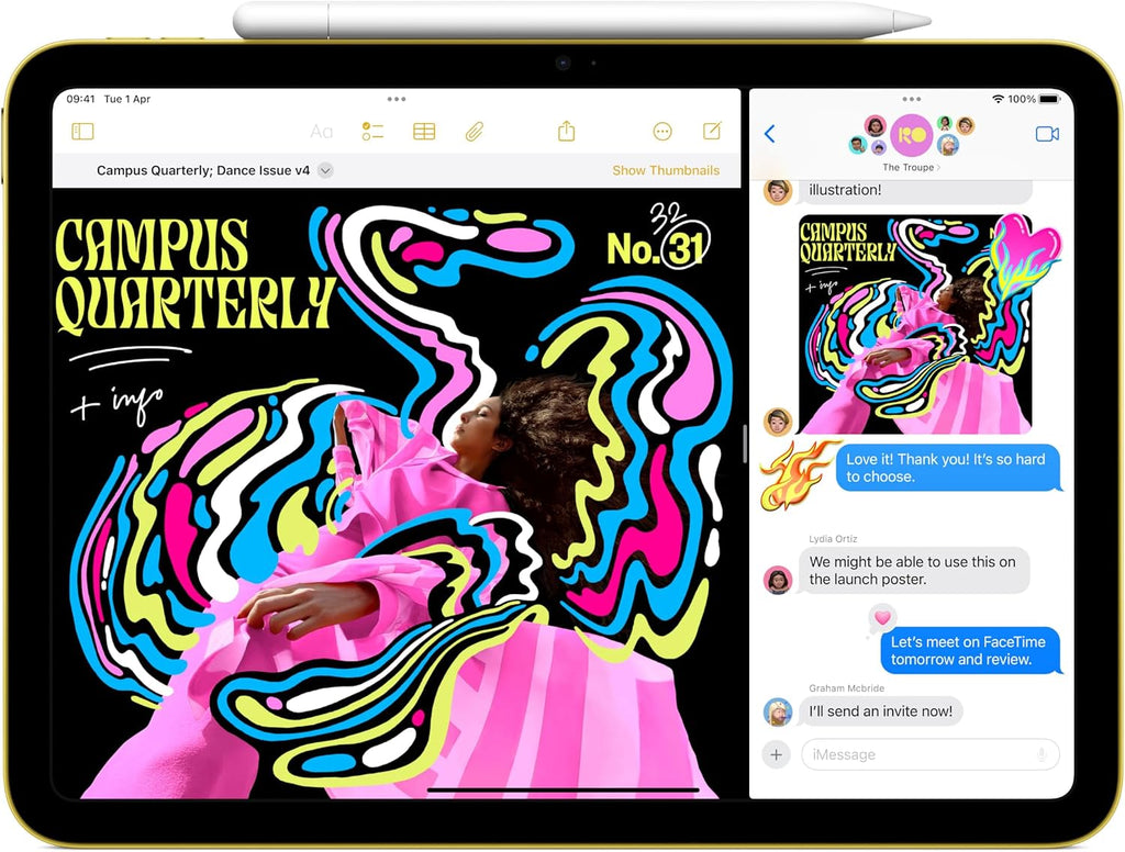 Apple iPad 11-inch: A16 chip, 11-inch Model, Liquid Retina Display, 256GB, Wi-Fi 6 + 5G Cellular, 12MP Front / 12MP Back Camera, Touch ID, All-Day Battery Life — Pink