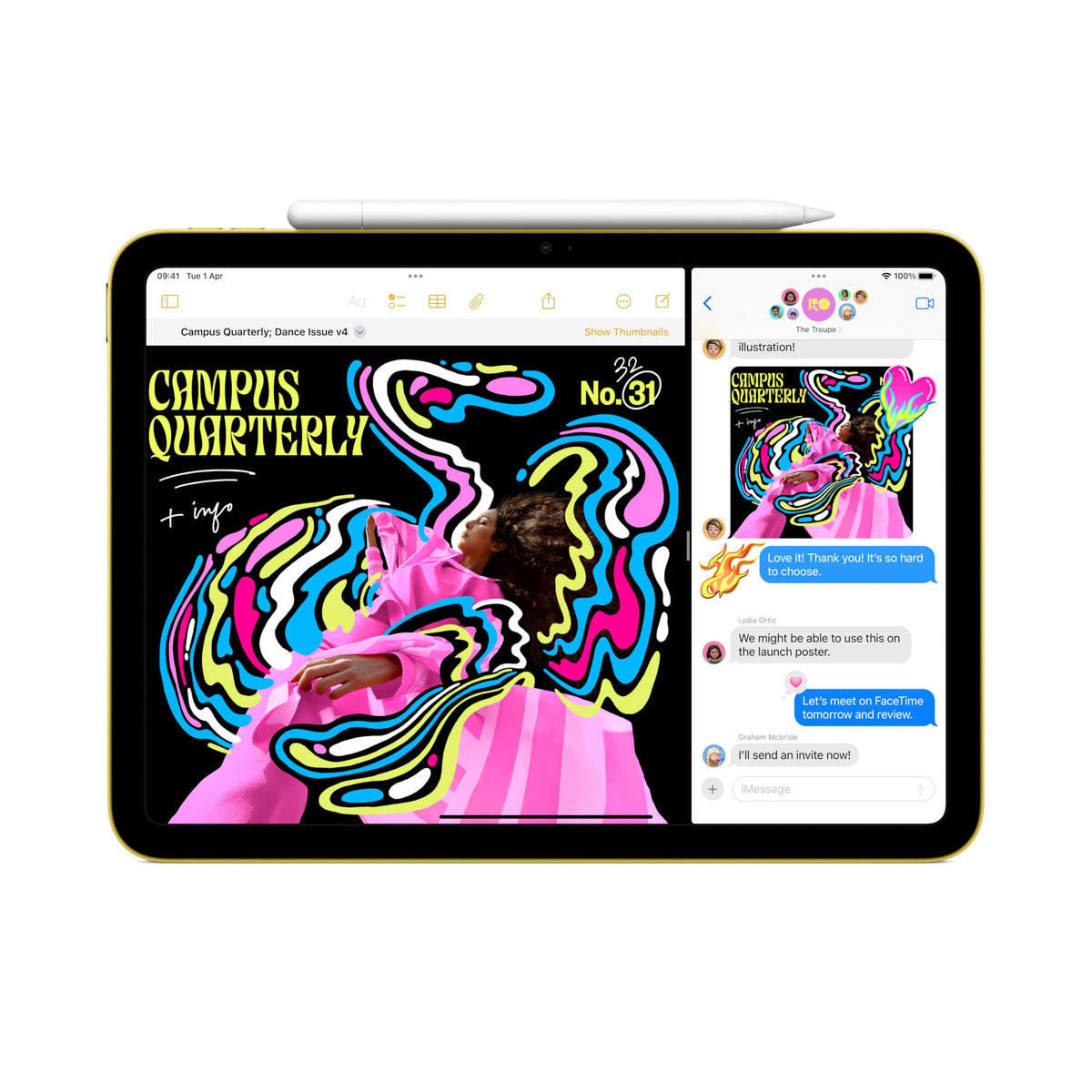 Apple iPad 11-inch: A16 chip, 11-inch Model, Liquid Retina Display, 256GB, Wi-Fi 6 + 5G Cellular, 12MP Front / 12MP Back Camera, Touch ID, All-Day Battery Life — Pink