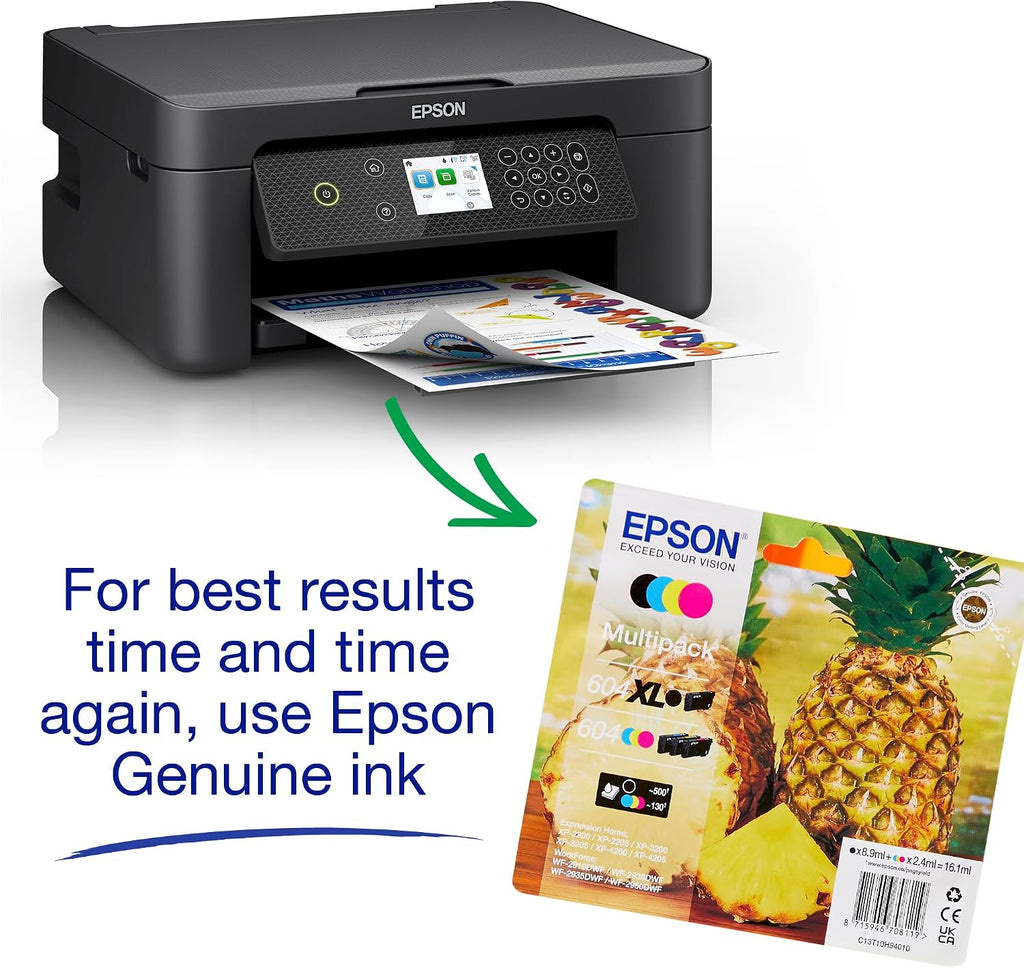 Epson Expression Home XP-4200 3-in-1 Ink Multifunction Printer, Scanner, Copier, WiFi, 1440dpi, Duplex, 2.4 Inch Display, DIN A4, incl. 3 Months Readyprint Flex Trial