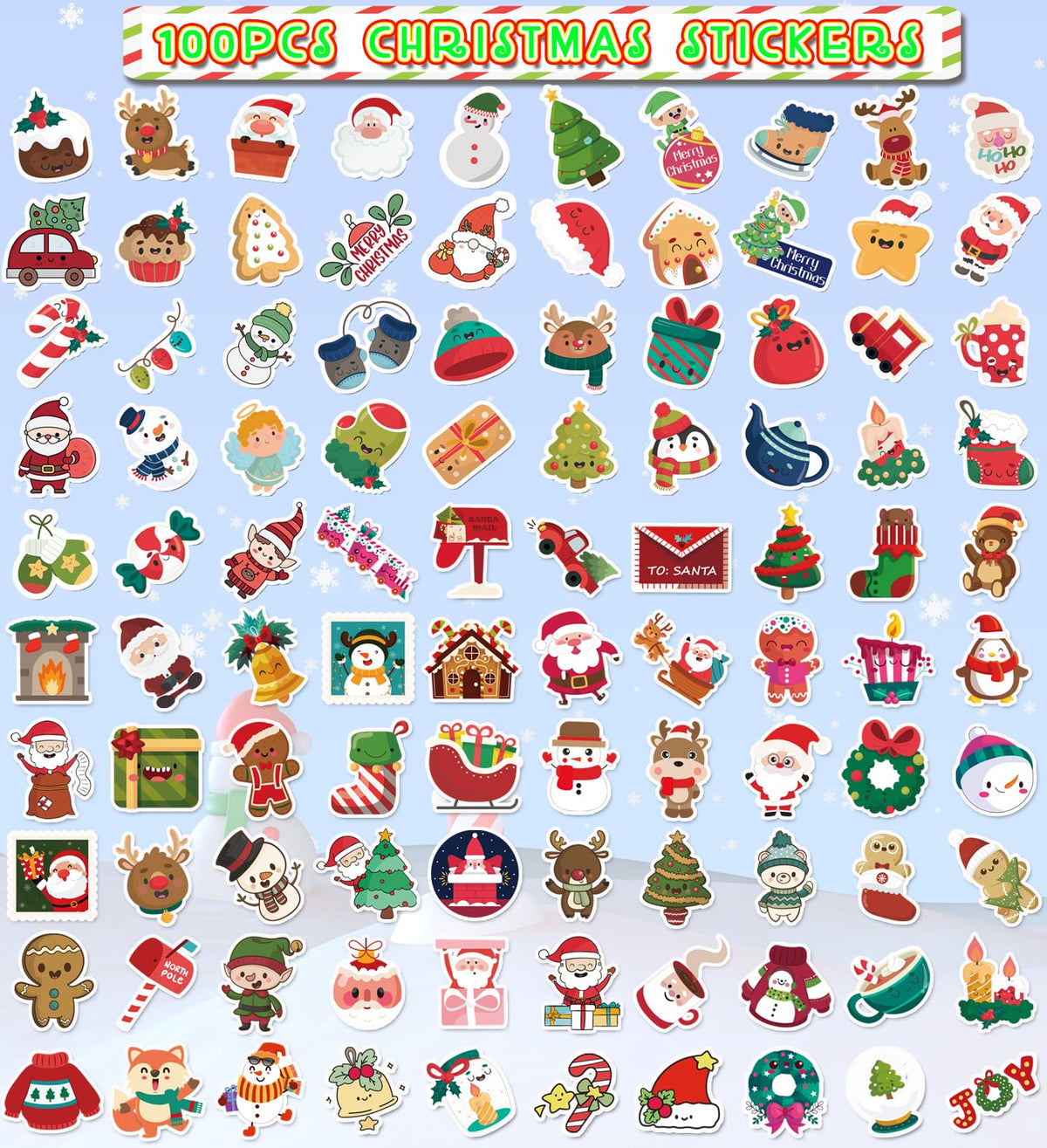 Halloween Party Favors, Halloween Stickers,100PCS Vinyl Waterproof Stickers