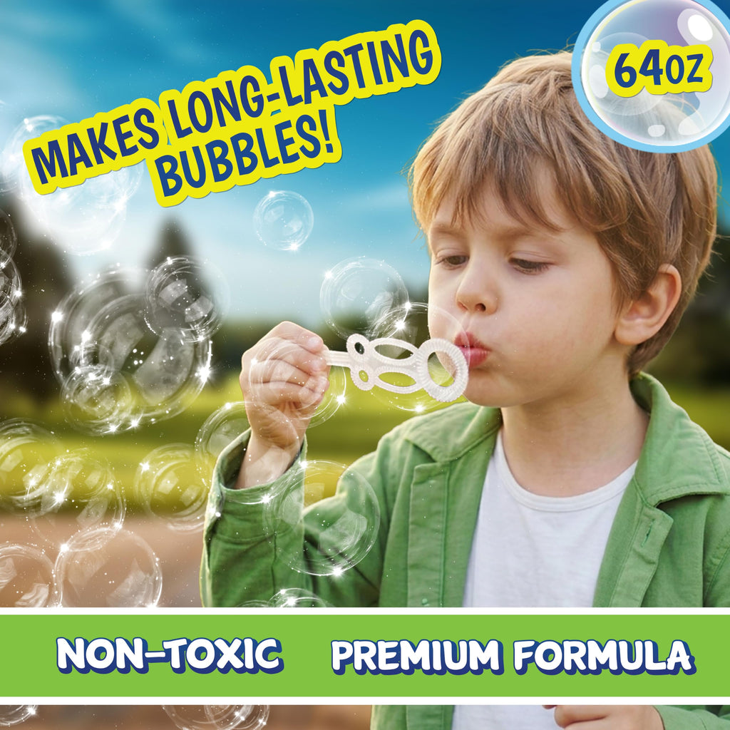 Sunny Days Entertainment Bubble Solution 64 oz - Non-Toxic - 3+ Years