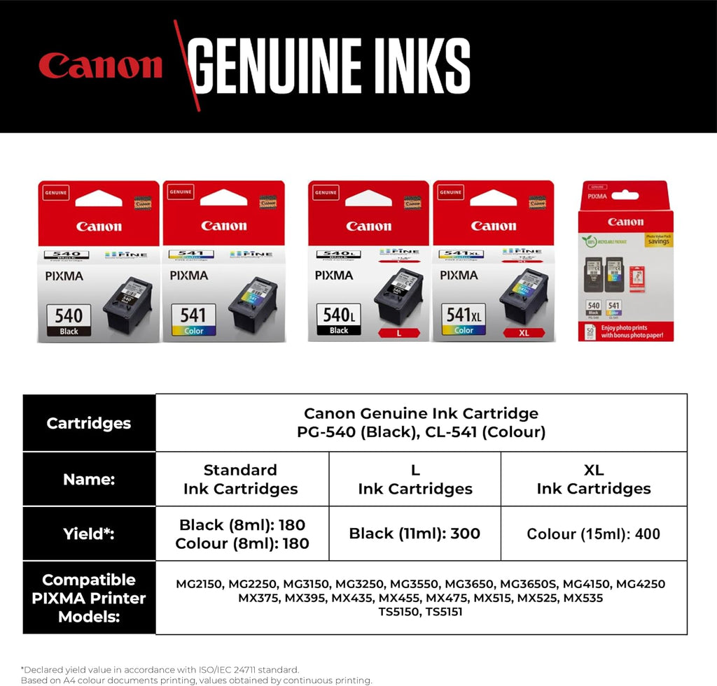 Canon CL-541XL FINE Genuine High Yield Colour Ink Cartridge