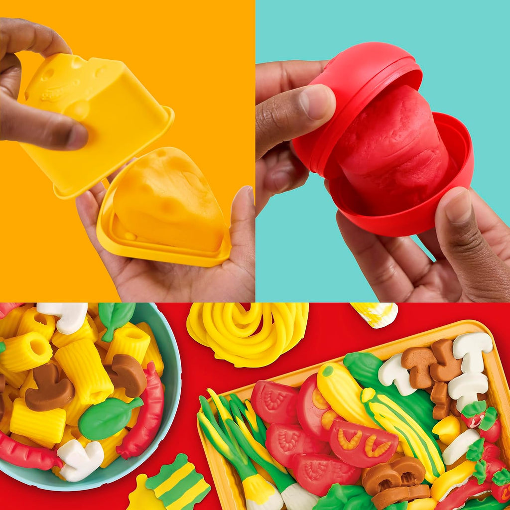 Play-Doh Super Sizzlin' Kitchen Playset, Realistic Cooking Toy Sounds, 25+ Play Foods to Create, Kids Arts & Crafts 3+