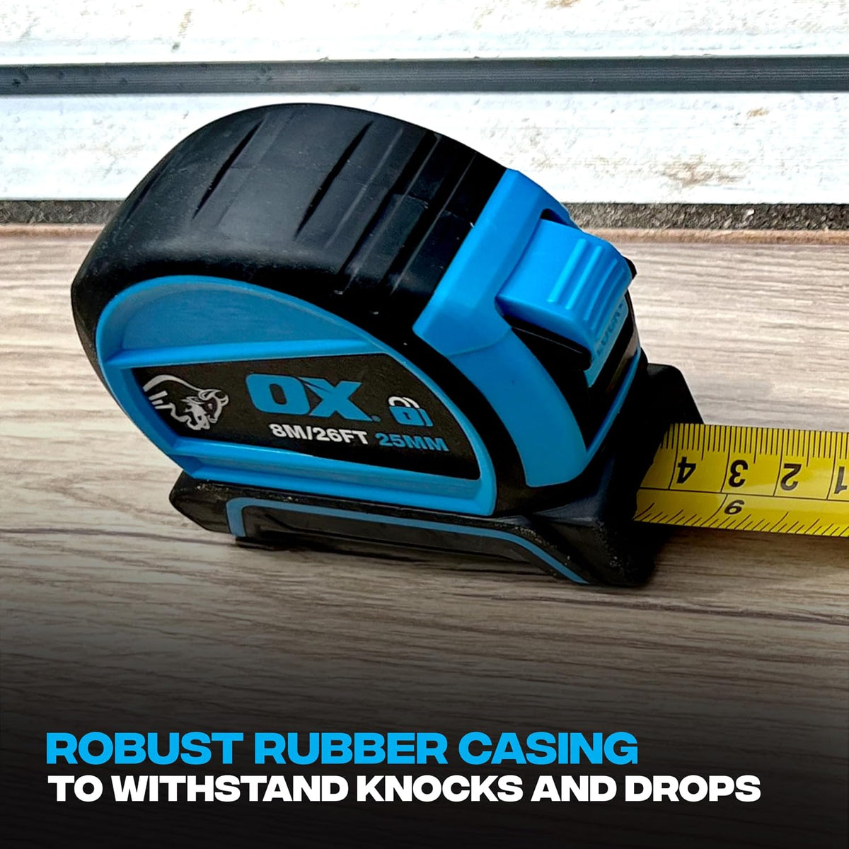 OX Pro Dual Auto Lock Tape Measure 5m, Magnetic Hook, Metric & Imperial