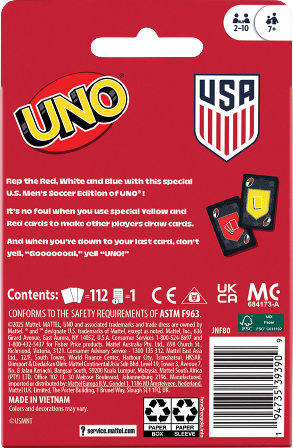 Mattel Games UNO Minecraft Card Game with Storage Tin,Ages 7+