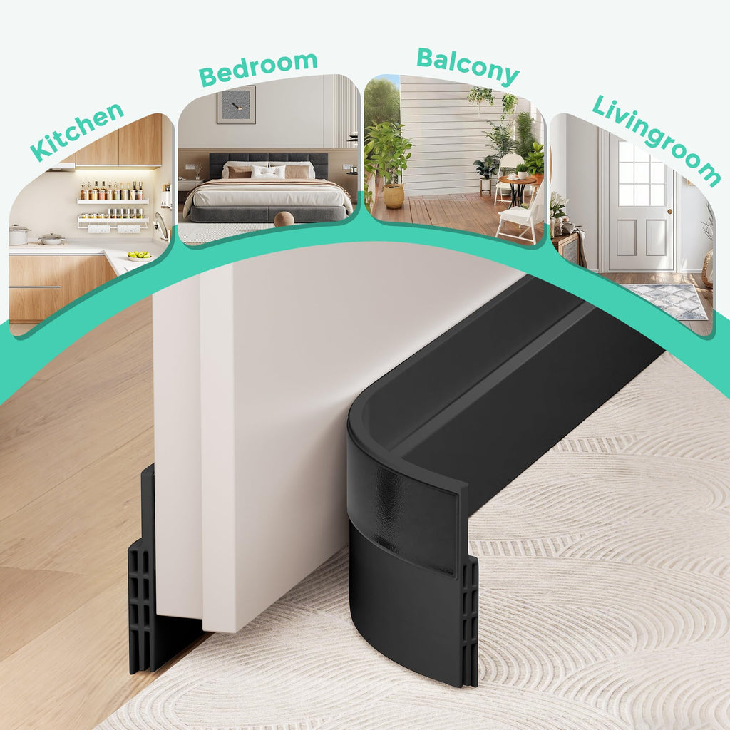 Hojoy Draft Excluder for Doors, Self Adhesive Door Draft Excluder 2 Pack