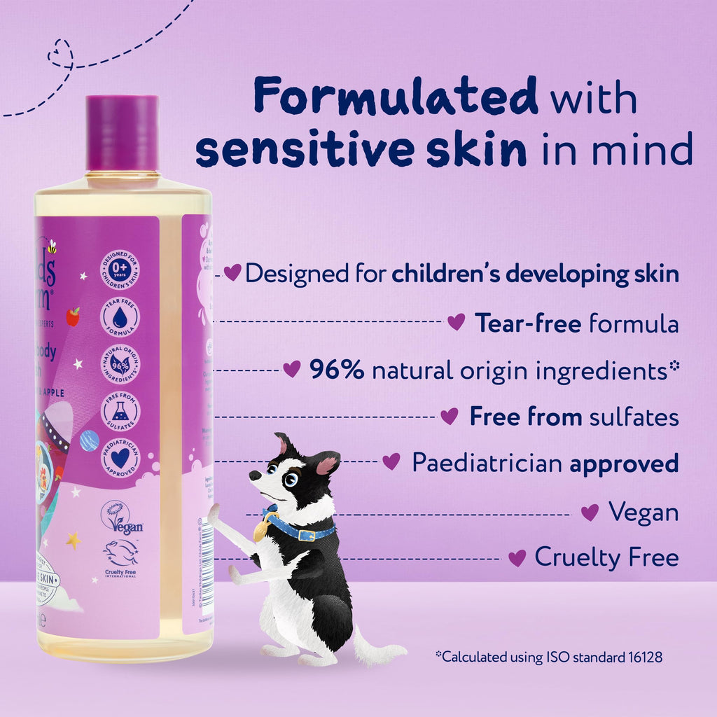 Childs Farm Kids Hair & Body Wash, Sweet Orange | Tear-free, Gently Cleanses | Suitable for Dry, Sensitive Skin, 500ml