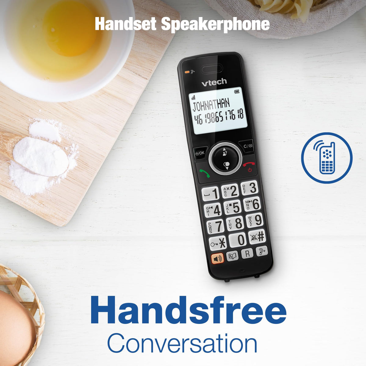 VTech EA5053 DECT Cordless Phone with Answering Machine,Nuisance Call Blocker, Volume Booster, Easy-to-Read Backlit Display, 18 Hours Talk-time, Handsfree Speakerphone, 4-Handset