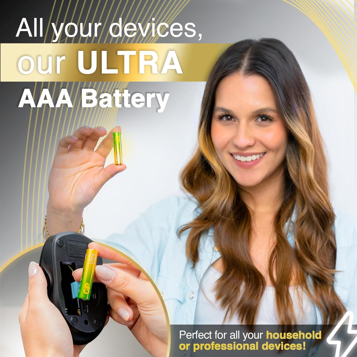 Ultra Alkaline Triple A Batteries, Long Lasting Power - Ideal for Camera, Alarm & Industrial Use - 10-Year Shelf Life - 36 Pack by GP AAA Batteries