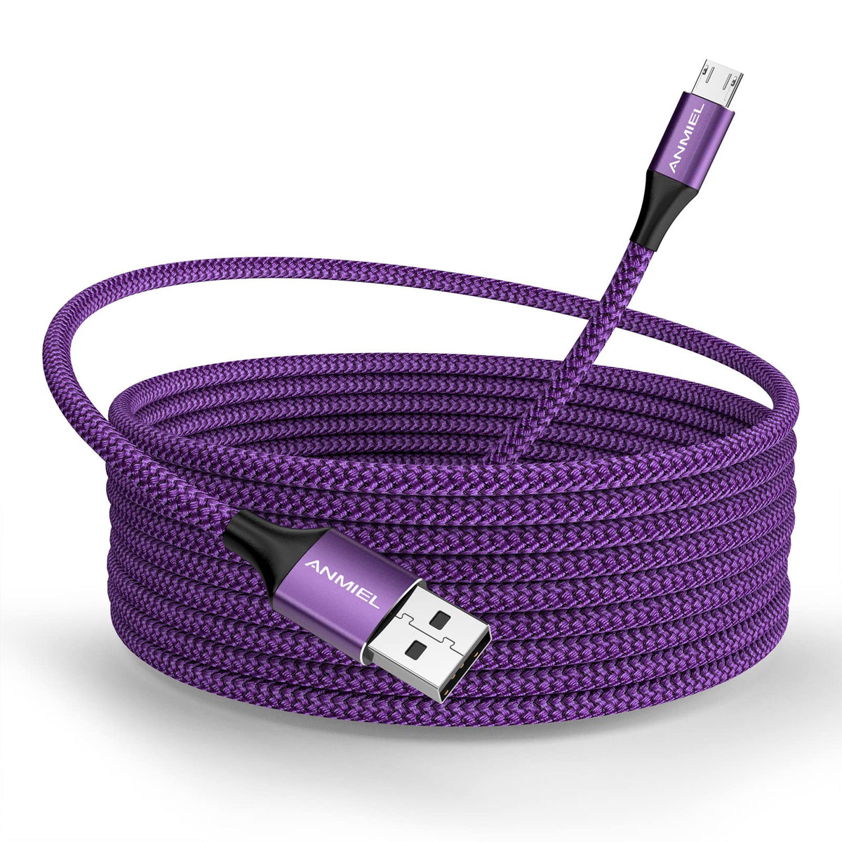 Long Micro USB Cable 10ft Android Charger Cable Durable Fast Phone Charger Cord Android Charging Cable for Samsung Galaxy S7 S6 S7 Edge S5 S2 J7 J7V J5 Note 5 4 LG G4 HTC PS4 Camera MP3(blue)