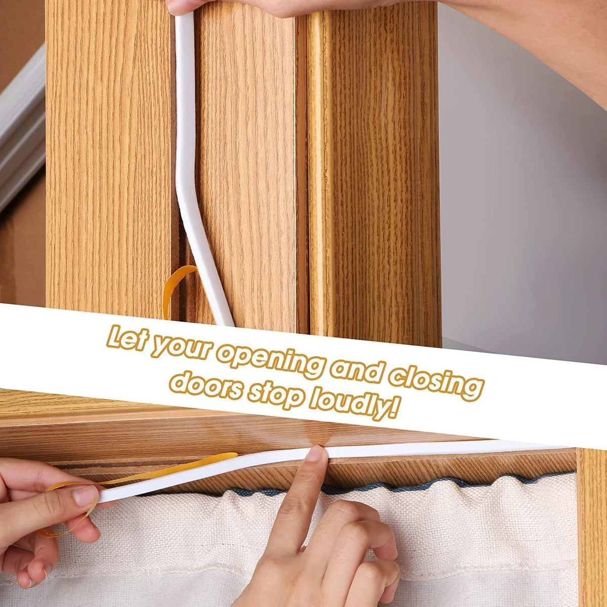 Draught Excluder Self Adhesive Foam Tape 6mm(W) x 3mm(T) Window Door Weather Stripping SoundProof Weather Strip Tape Seals for Gap Seal, 2 Rolls, Total 20M Long White