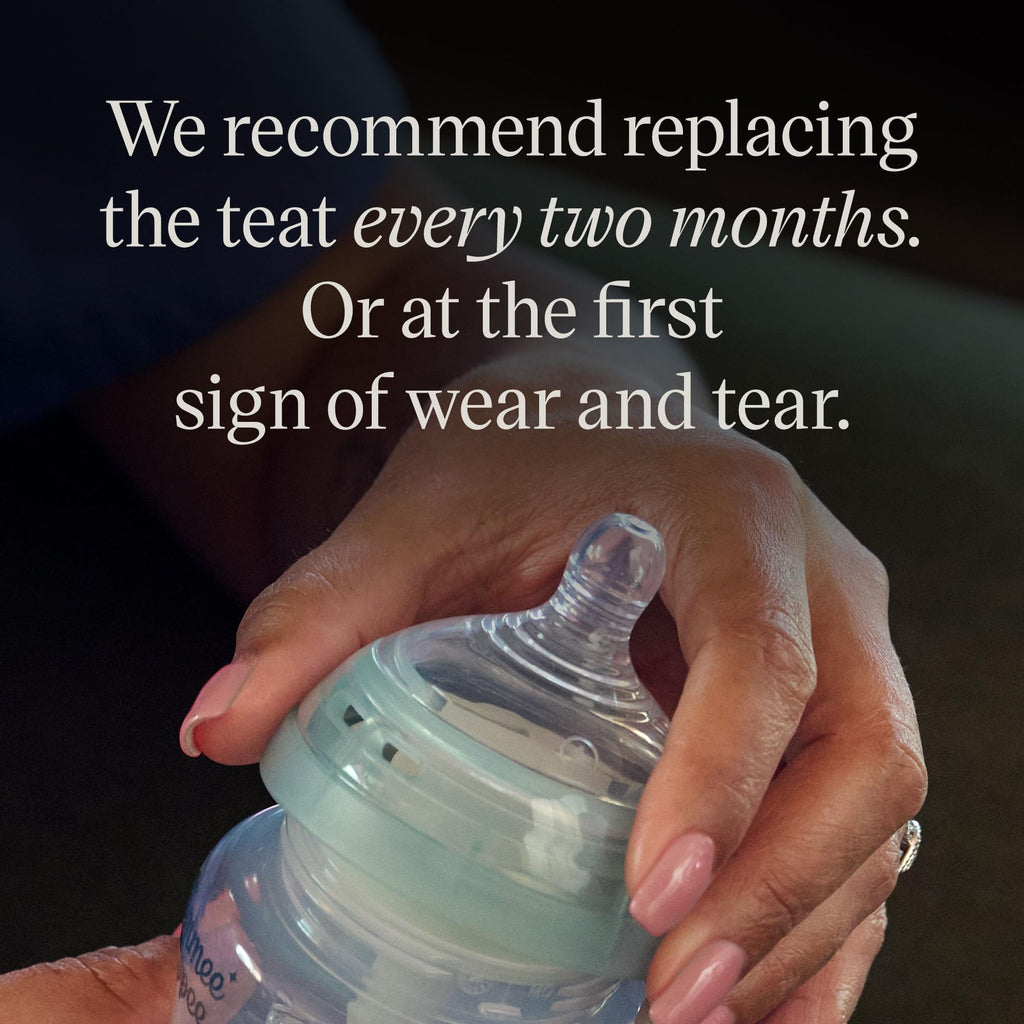 Tommee Tippee Advanced Anti-Colic Baby Bottle Teats, Size 2, Pack of 2