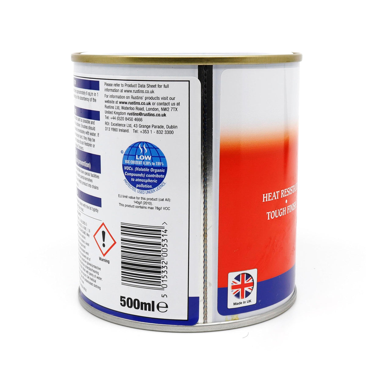 RUSTINS Quick Drying Radiator Enamel Satin - Black 250ml – Durable, Long-Lasting Finish for Radiators That Stands the Test of Time