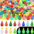 DIYDEC 24pcs Luminous Christmas Mini Resin Tree Figures Toys