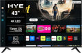 HYE 43" LED Smart TV - 4K Ultra HD, Samsung Tizen OS & Gaming Hub, Black