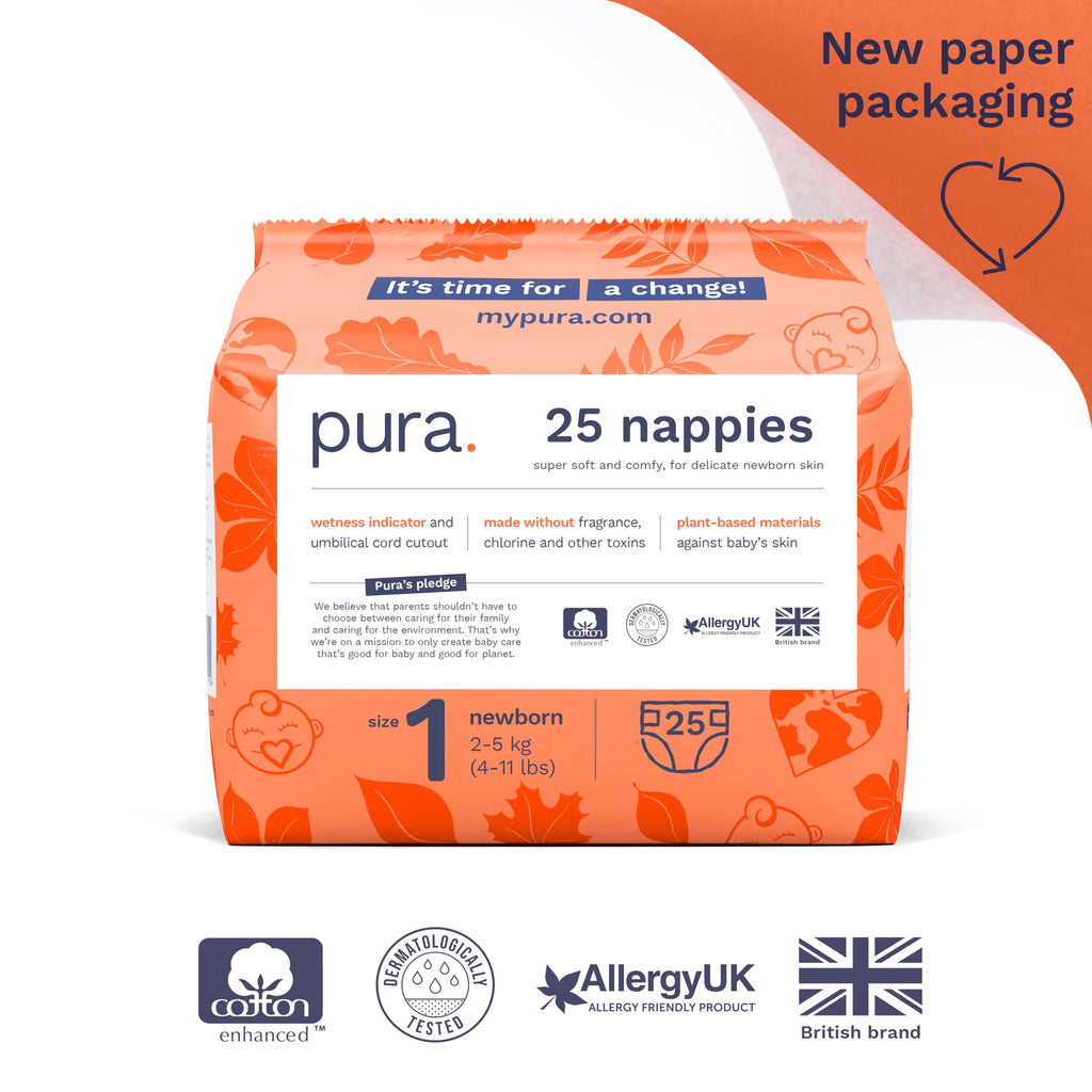 Pura Nappy Size 5 (11–16kg) 132 Count Sensitive Skin