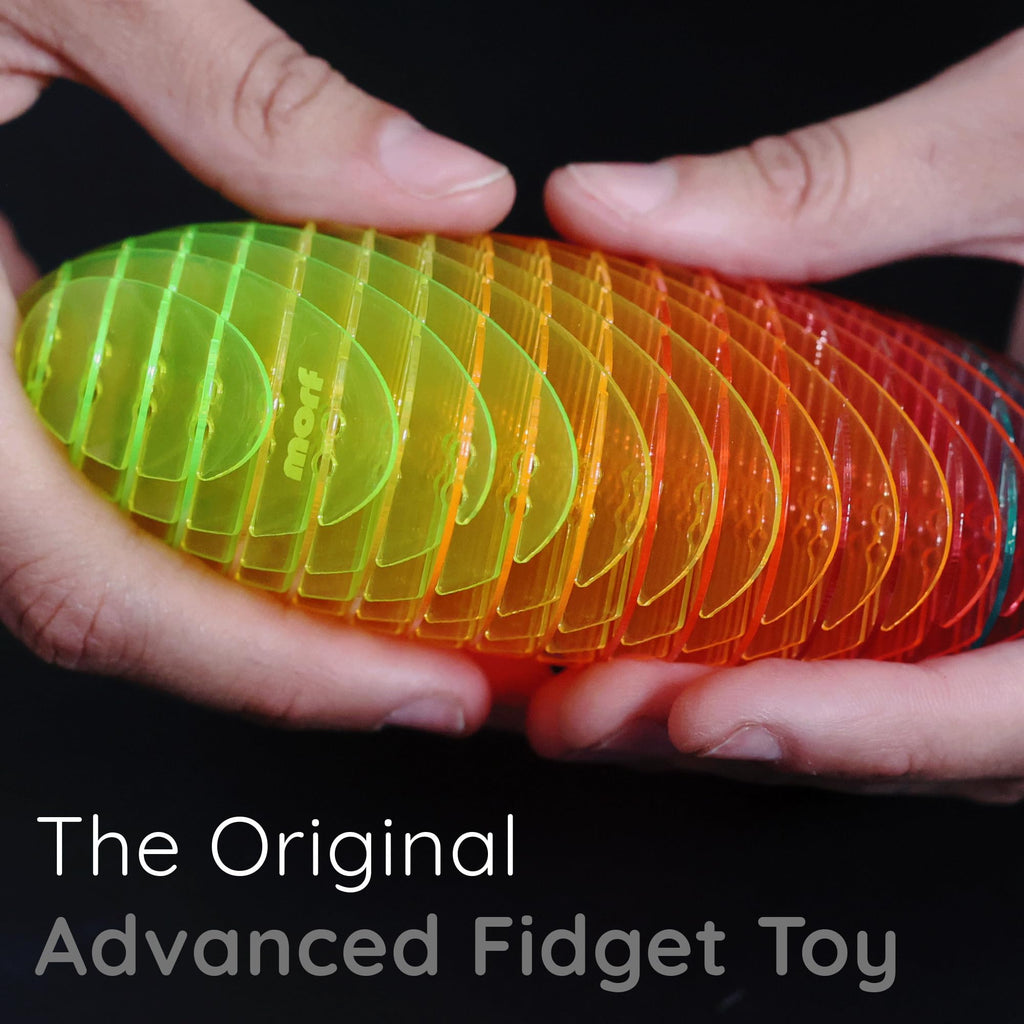 Morf Worm 3D Sensory Fidget Toys for Kids, Teens & Adults, Rainbow, Small