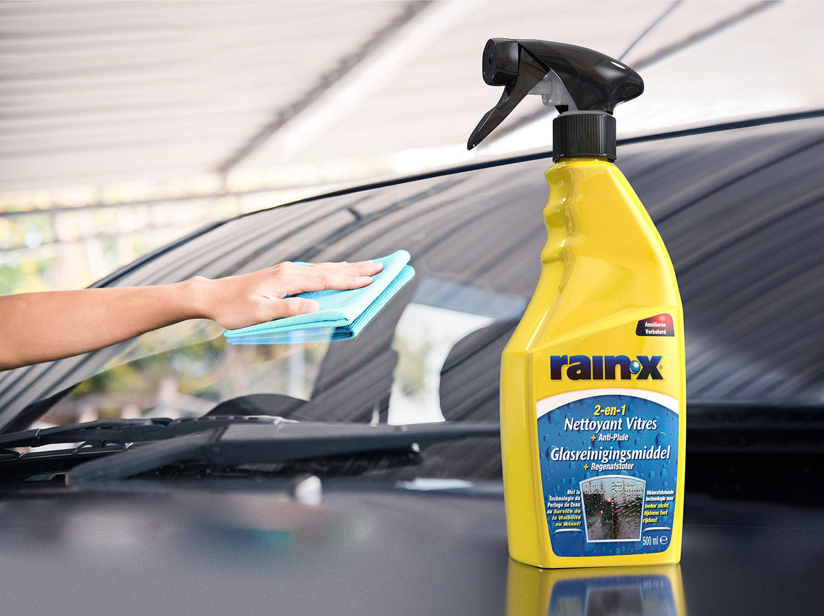 Rain-X 1830048 88197500 2-in-1 Glass Cleaner Plus Rain Repellent 500 ml, blue