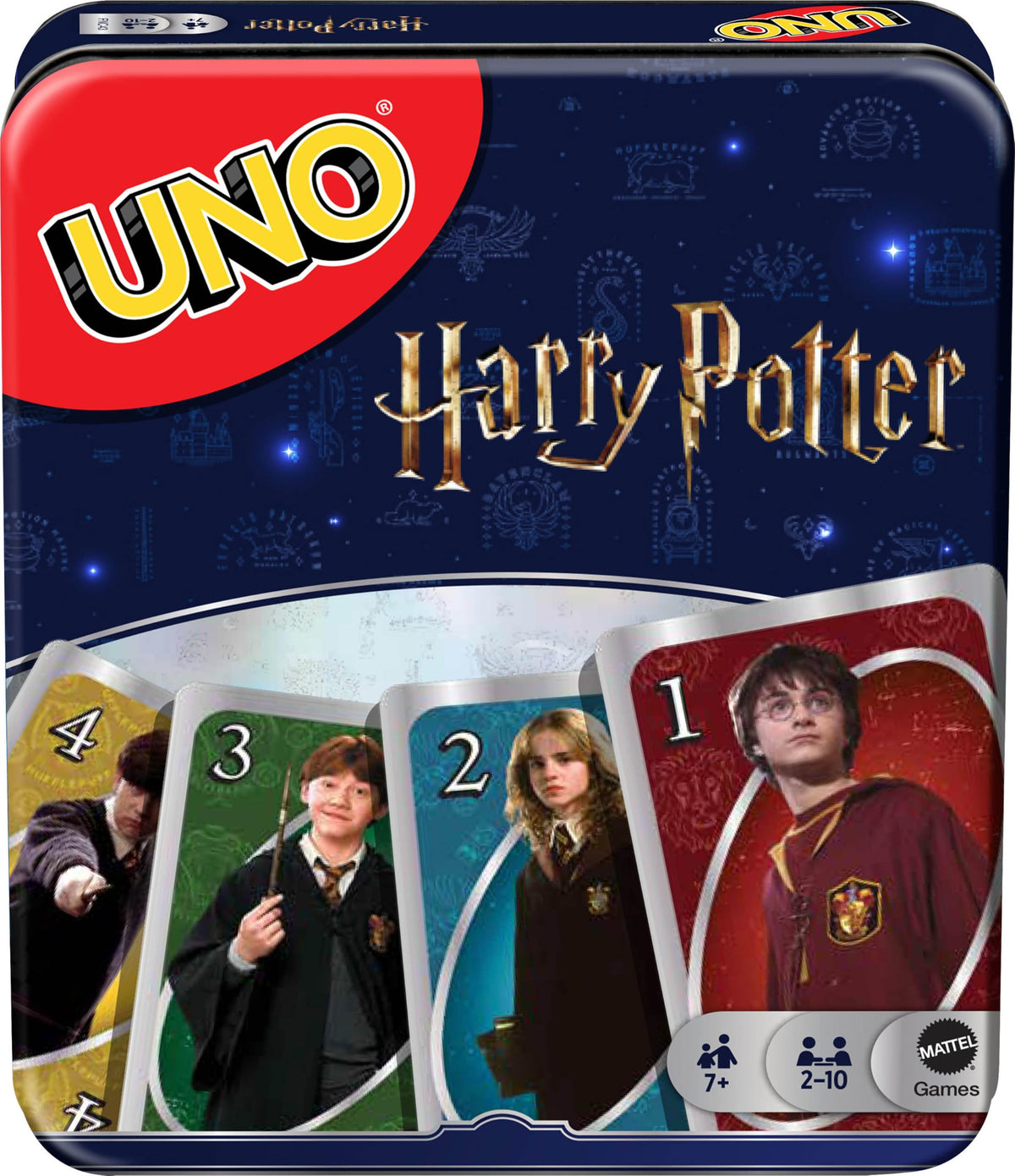 Mattel Games UNO Minecraft Card Game with Storage Tin,Ages 7+