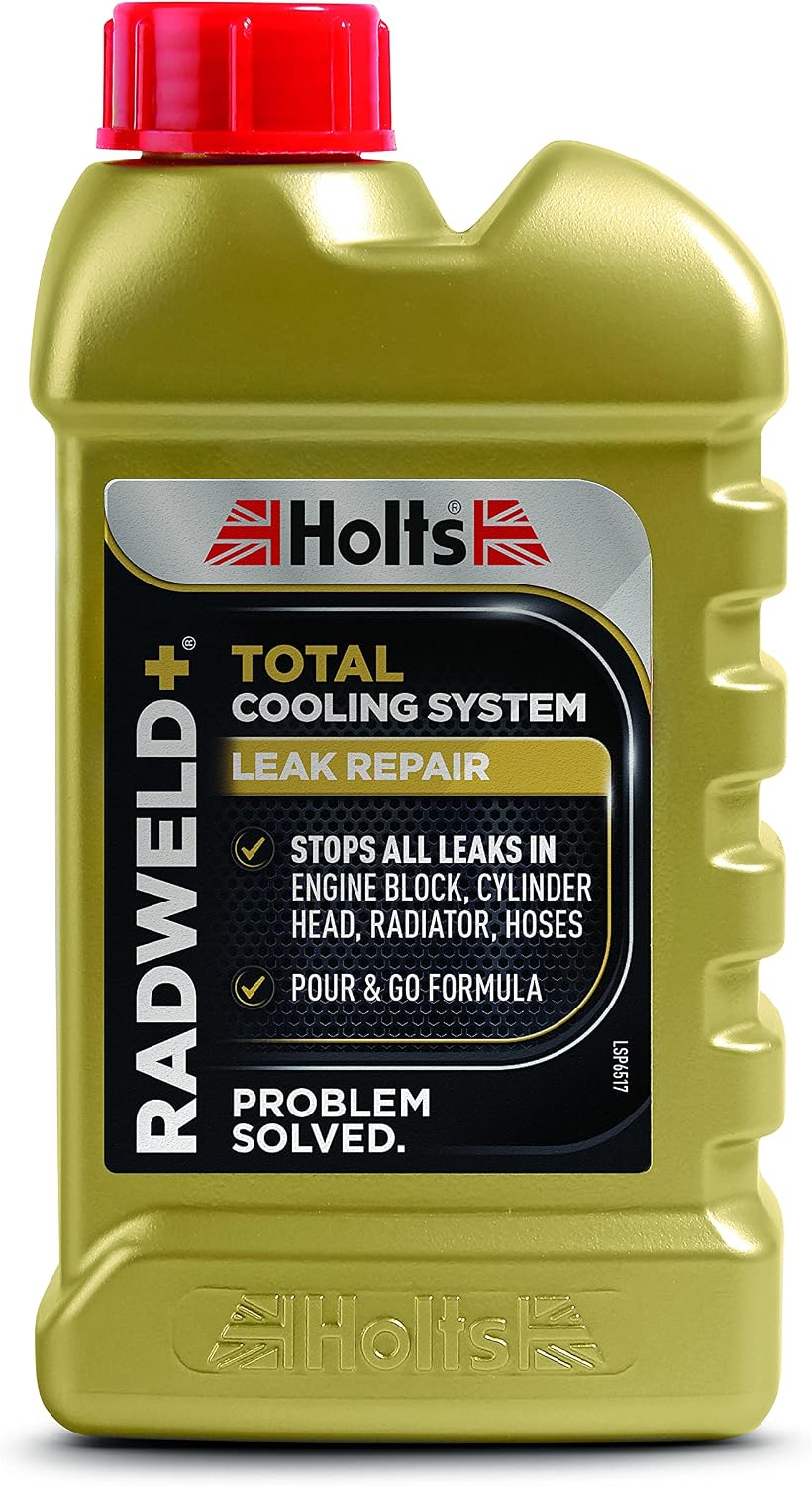 Holts Radweld Plus Coolant Leak Repair, Total Coolant Leak Repair, Industry Leading Car Radiator Leak Sealant, Easy To Use, Seal Engine Block, Cylinder Head, Hoses & More, Suitable For All Cars, 250ml